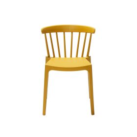 Windson stacking chair oker yellow, polypropylene, 54x53x75cm (WxDxH), 50904