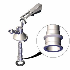 Keg stopper GDW New flat keg type A with 5/8 "beer & 3/4" Co² outlet