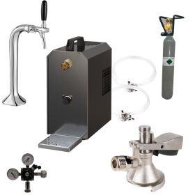 Under-counter dispensing system 25l with dispensing...