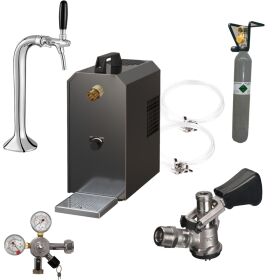 Under-counter dispensing system 25l with dispensing...