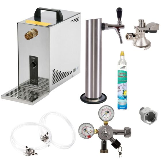 Under-counter complete set 30ltr with stainless steel tubular column