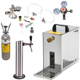 Under-counter complete set 30ltr with stainless steel tubular column