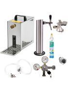 Under-counter complete set 30ltr with stainless steel tubular column