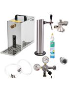 Under-counter complete set 30ltr with stainless steel tubular column