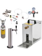 Under-counter complete set 30ltr with stainless steel tubular column