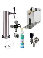 Under-counter complete set 30ltr with stainless steel tubular column Kombikeg(M) 425g Soda