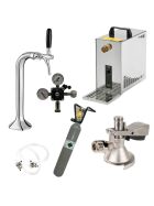 Under-counter complete set 30ltr with dispensing column Classic Elegant Flachkeg(A) 500g