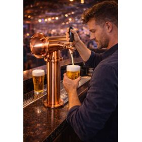 Beer Tower "Mr. T" Bronze 1 leitig mit Kompensatorschankhahn
