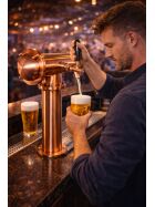 Beer Tower "Mr. T" Bronze 1 leitig mit Kompensatorschankhahn