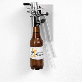 Gegendruckabfüller zum Abfüllen von Bier aus Fässern in Flaschen mit Adaptern (PVC, Vichy und Bügelflasche)