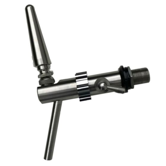 Kompensatorschankhahn aus Edelstahl mit Edelstahlgriff P4000