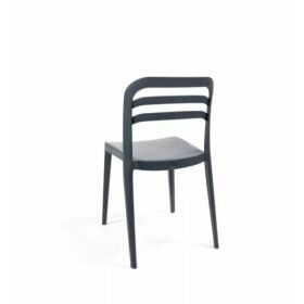 Wave Chair Schwarz, Stapelstuhl Kunststoff, 50924