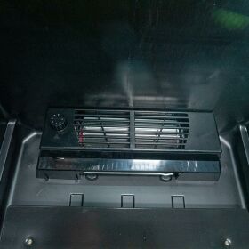 Glastürkühlschrank schwarz mit LED 380l Volumen Cooldura
