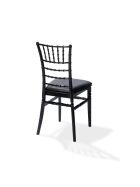 Sitzkissen Kunstleder schwarz für Napoleon/Tiffany Stuhl, 38,5x40x2,5cm (BxTxH), 50400CB