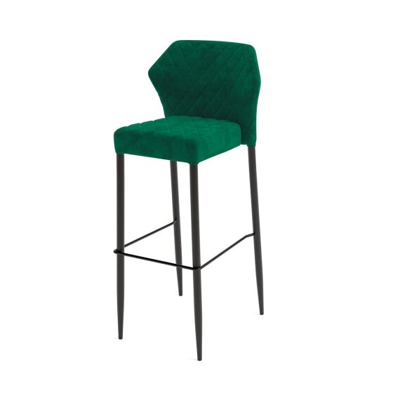 Louis Barhocker Grün, velours gepolstert, feuerhemmend, 50x47x105cm (BxTxH), 52102