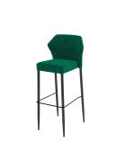 Louis Barhocker Grün, velours gepolstert, feuerhemmend, 50x47x105cm (BxTxH), 52102