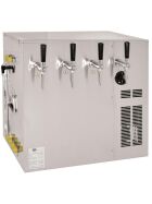 Dispensing system combination device wet cooler & flow cooler with pump 100l/200 l/h 2 or 4 lines 7mm or 10mm