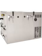 Dispensing system combination device wet cooler & flow cooler with pump 100l/200 l/h 2 or 4 lines 7mm or 10mm
