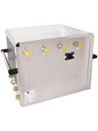 Dispensing system combination device wet cooler & flow cooler with pump 100l/200 l/h 2 or 4 lines 7mm or 10mm