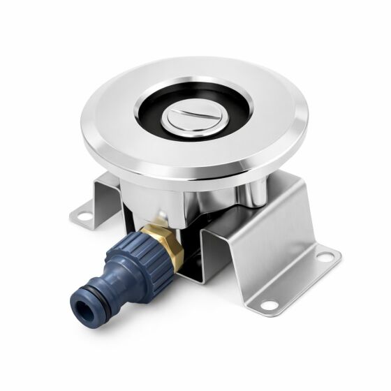 Flachkeg Reinigungsadapter 1/2" Hahnstück- Ausgang für Wasserschläuche
