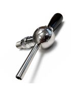 Kugelschankhahn aus Edelstahl mit Kompensator