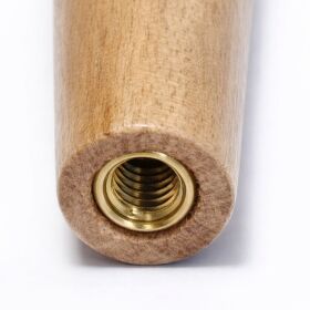 Real wood tap handle