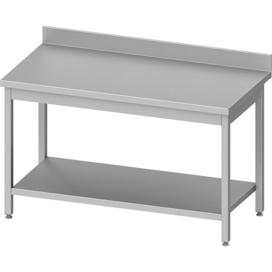 Arbeitstisch ECO mit Grundboden 1400x600x850 mm, mit Aufkantung, Selbstmontage