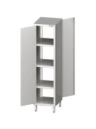 Stalgast Edelstahl Durchreiche-Hochschrank mit Flügeltür, 400x700x2000 mm, verschweißt