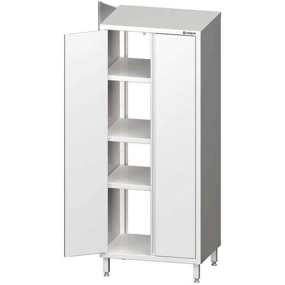 Stalgast Edelstahl Durchreiche-Hochschrank mit Flügeltüren, 800x500x2000 mm, verschweißt
