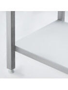 Elektro-Griddleplatte als Standgerät - gerillt, Unterbau offen, 400 x 700 x 850 mm (BxTxH)