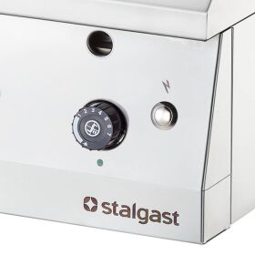 Gas-Griddleplatte, verchromt als Tischgerät, Serie 700 ND - gerillt 400x700x250 mm (BxTxH)