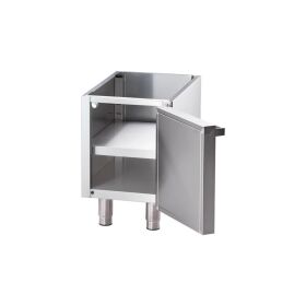 Gas-Griddleplatte, verchromt als Tischgerät, Serie 700 ND - glatt 400x700x250 mm (BxTxH)