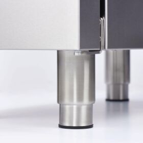 Gas-Griddleplatte, verchromt als Tischgerät, Serie 700 ND - glatt 400x700x250 mm (BxTxH)