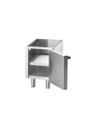Gas-Griddleplatte, verchromt als Tischgerät, Serie 700 ND - glatt 400x700x250 mm (BxTxH)