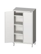 Stalgast Edelstahl Hochschrank mit Flügeltüren, 800x700x1800 mm, verschweißt