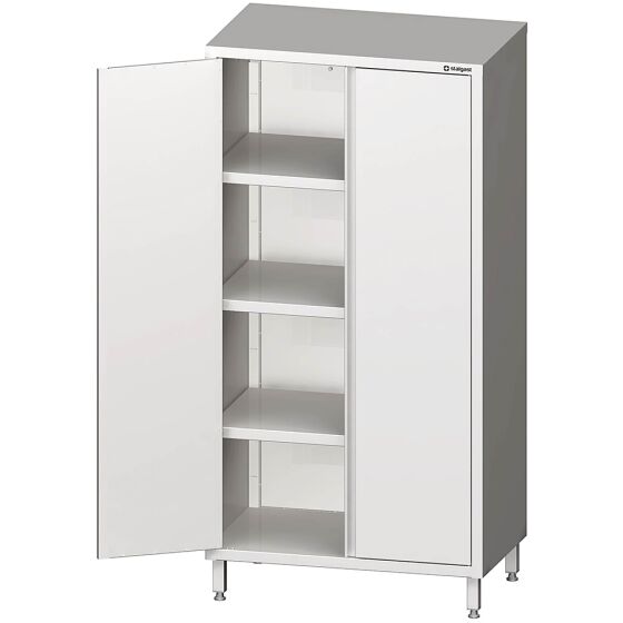 Stalgast Edelstahl Hochschrank mit Flügeltüren, 900x700x2000 mm, verschweißt