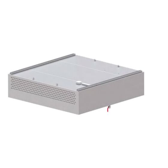 Induktions-Deckenhaube mit Kompensation "Basic Line", Kastenform  4700 mm x 2200 mm mit Flammschutzfilter Typ B