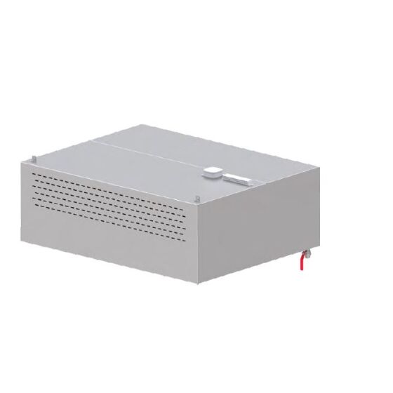Kompensations-Wandhaube "Basic Line", Kastenform  3600 mm x 1200 mm mit Flammschutzfilter Typ B