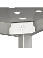 Stalgast Edelstahl Regal mit gelochten Böden, 1100x400x1800 mm, Selbstmontage