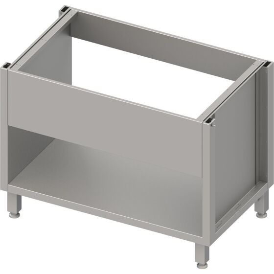 Stalgast Edelstahl Spülenunterschrank Boxversion 2.0, für Beine/Sockelrahmen, mit Beckenblende 1000x540x660 mm