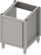Stalgast Edelstahl Spülenunterschrank Boxversion 2.0, für Beine/Sockelrahmen, mit Flügeltür 600x540x660 mm