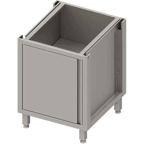 Stalgast Edelstahl Unterschrank Boxversion 2.0, für Beine/Sockelrahmen, mit Flügeltür 600x540x660 mm