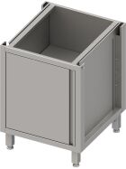 Stalgast Edelstahl Unterschrank Boxversion 2.0, für Beine/Sockelrahmen, mit Flügeltür 600x540x660 mm