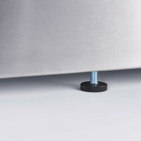 Verchromte Elektro-Griddleplatte als Tischgerät, 400x700 mm, glatte Grillfläche, Serie 700 ND