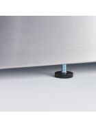 Verchromte Elektro-Griddleplatte als Tischgerät, 400x700 mm, glatte Grillfläche, Serie 700 ND