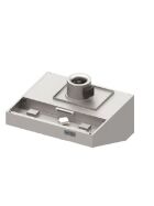 Wandhaube "Expert Line", Schrägform 2000 mm x 1200 mm mit Rohrventilator, Steuerung und LC2 Typ A Zyklonen-/Labyrinthfilter