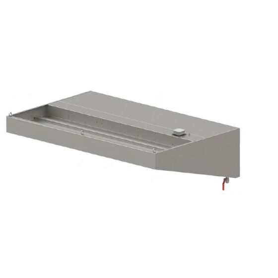 Wandhaube "Expert Line", Schrägform 4800 mm x 1000 mm mit LC2 Typ A Zyklonen-/Labyrinthfilter