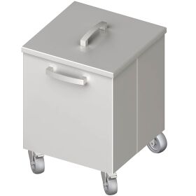 Stalgast Edelstahl Abfallbehälter fahrbar,...