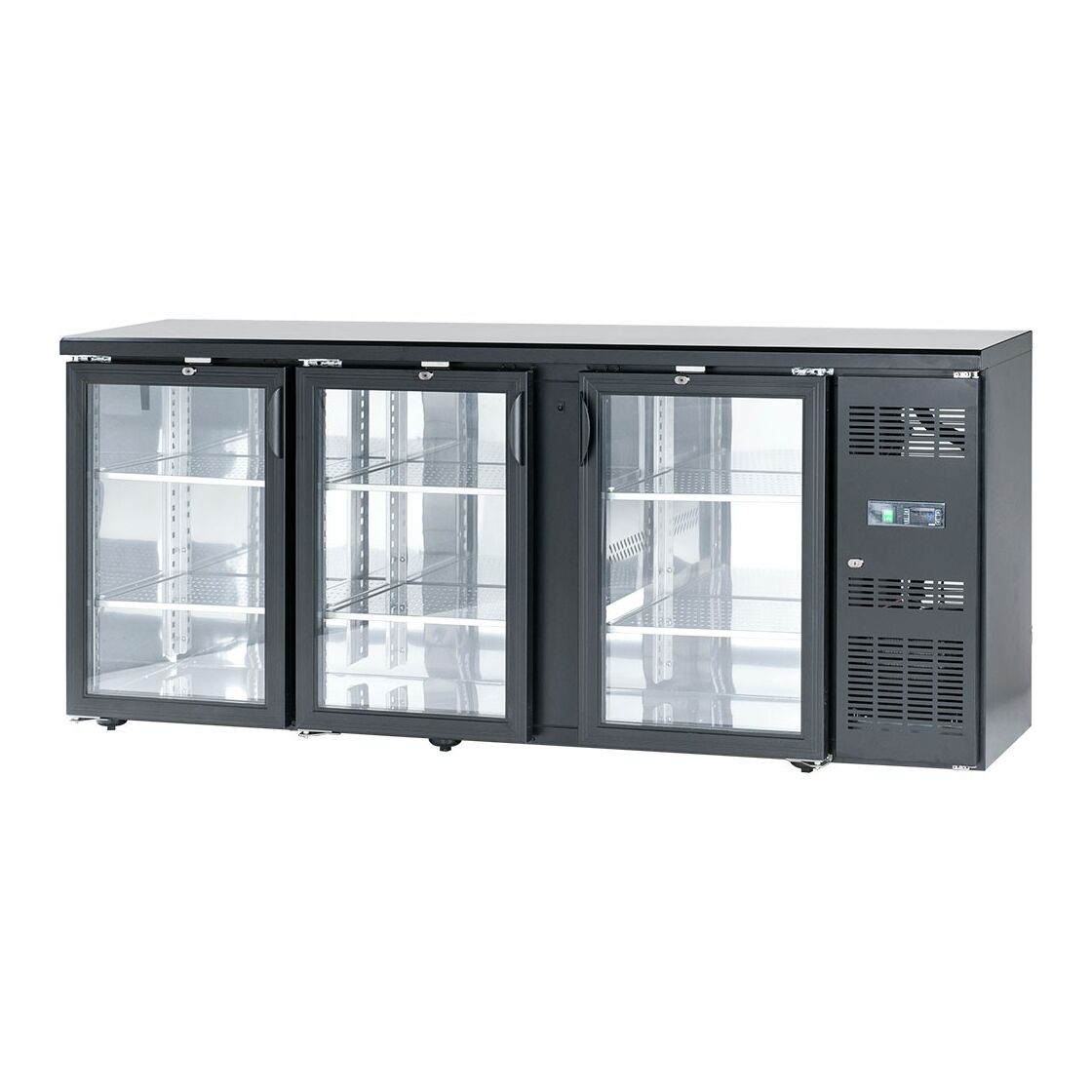Bar-Kühlschrank mit drei Glastüren, 386 Liter, 3.027,50 €