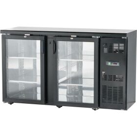 Bar-Kühlschrank mit zwei Glastüren, 250 Liter